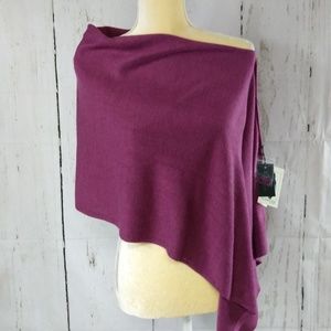 Noelle Bordeaux Wrap Scarf Shawl in Dusty Plum